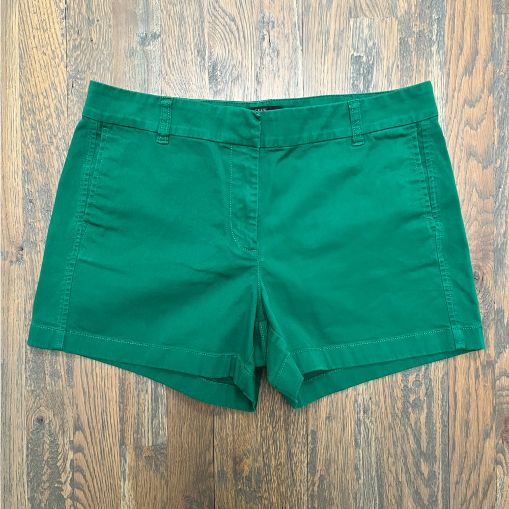 J. Crew 4” Green Chino Short